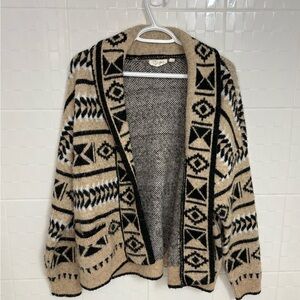 RD Style Black and Tan Knit Sedona Sweater